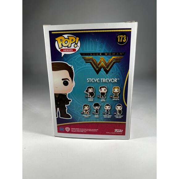 Funko Pop! DC Heroes Wonder Woman #173 Steve Trevor Vinyl Figure Toy In Box - Picture 3 of 8